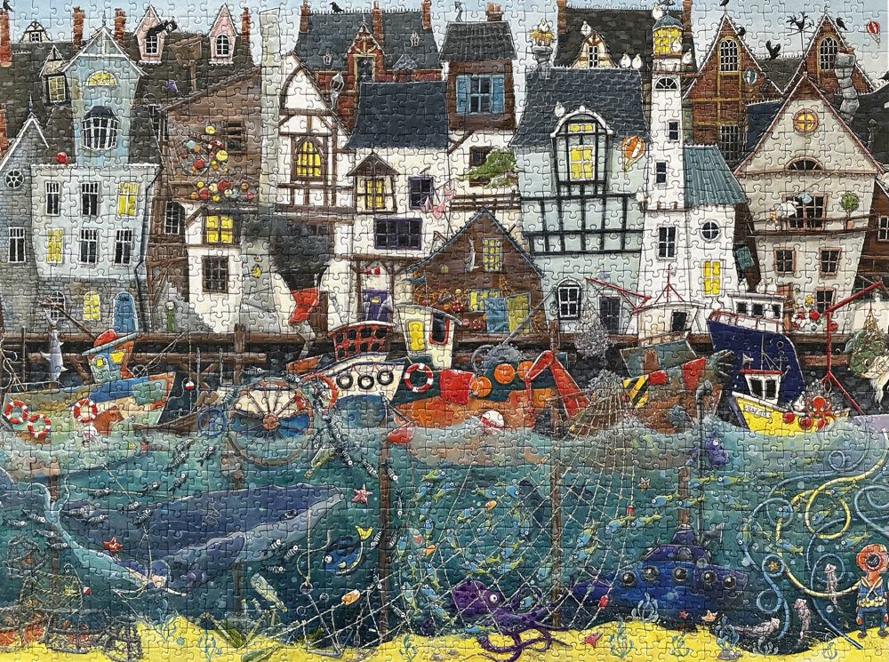 Harbour Of Wonders: A Bustling Fantasy Port - Ravensburger puzzle collectible [Barcode 4005555013983] - Main Image 2