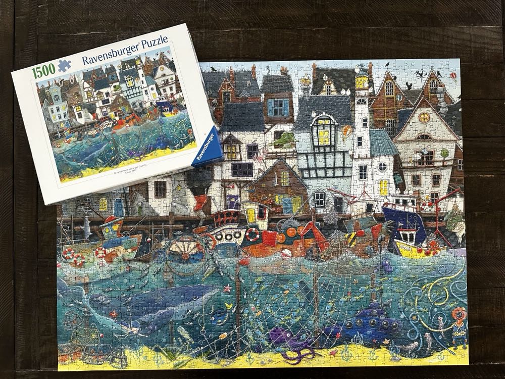 Harbour Of Wonders: A Bustling Fantasy Port - Ravensburger puzzle collectible [Barcode 4005555013983] - Main Image 3