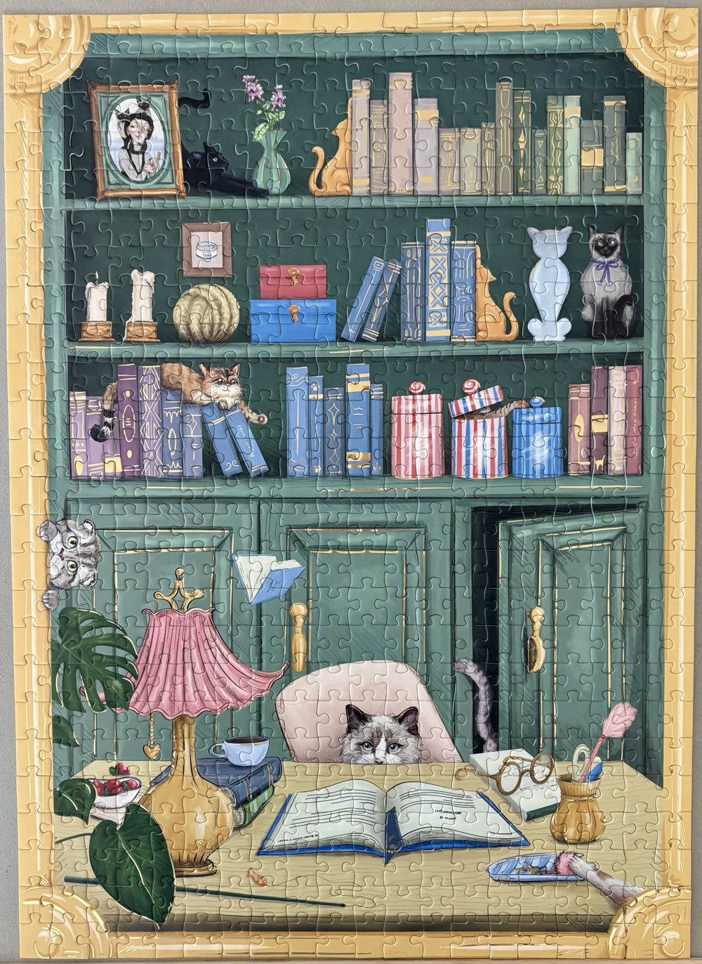 Cat Library- GONE - Good Juju Ink puzzle collectible [Barcode 769947352435] - Main Image 3