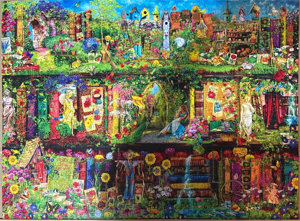 The Garden Shelf - Wentworth Wooden Jigsaw Company puzzle collectible [Barcode 6050265404420] - Main Image 2