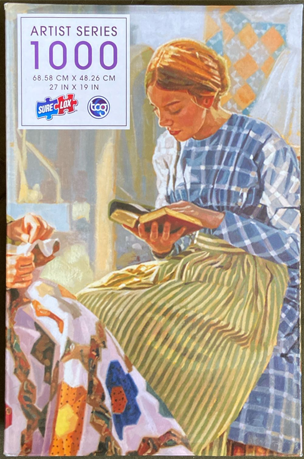 eeBoo Blue Kitchen - 1000pc Square Jigsaw Puzzle By