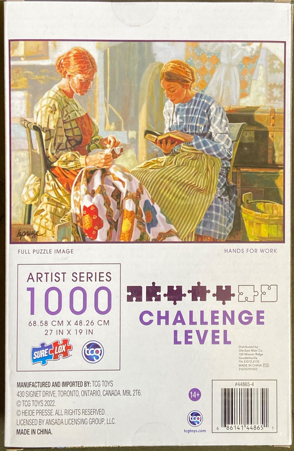 Hands For Work - SureLox puzzle collectible [Barcode 686141448651] - Main Image 2