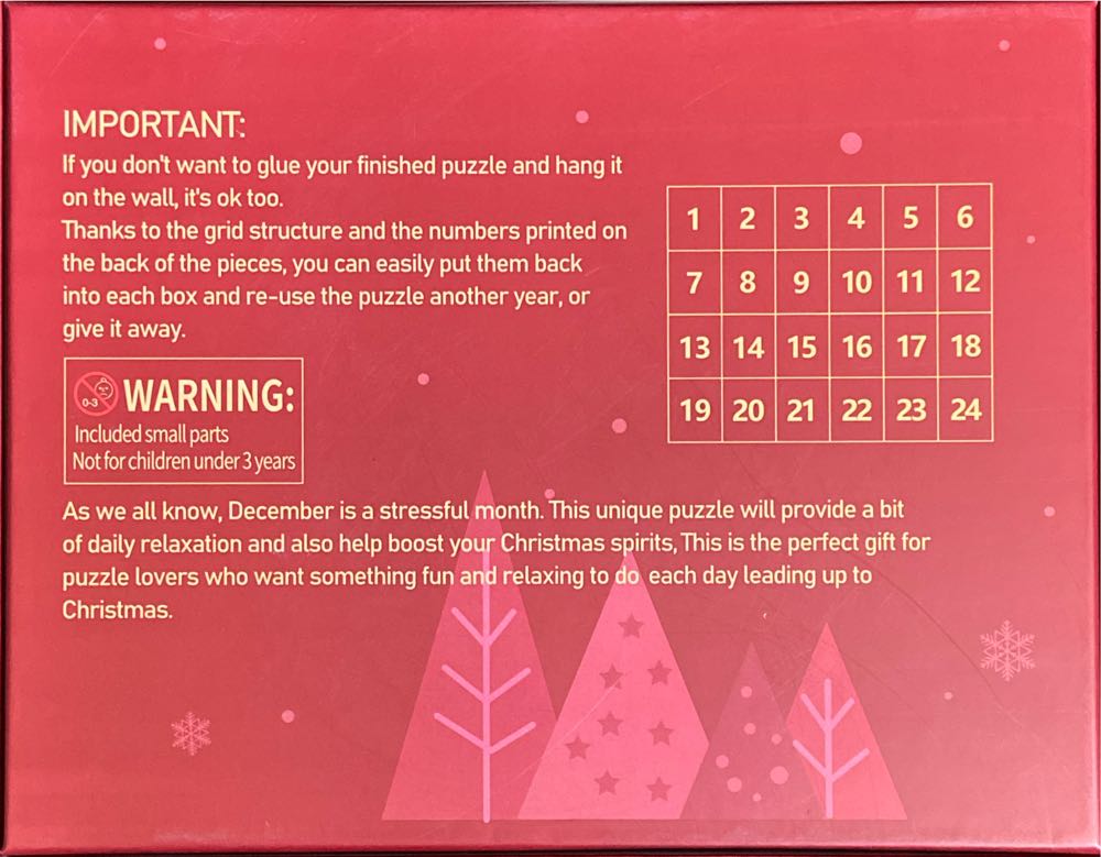 Advent Calendar Christmas Celebration - VAWcornic puzzle collectible - Main Image 2