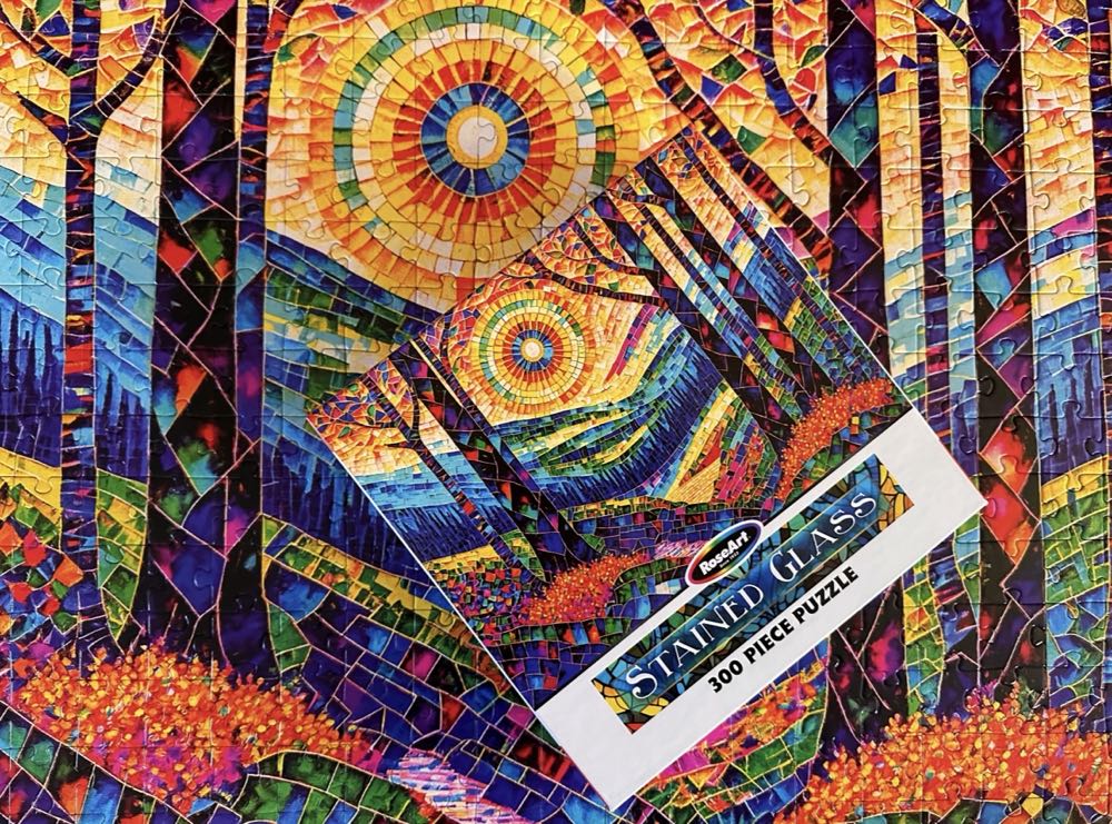 *Stained Glass: The Sun Shines On Dreamland - Rose Art puzzle collectible - Main Image 4