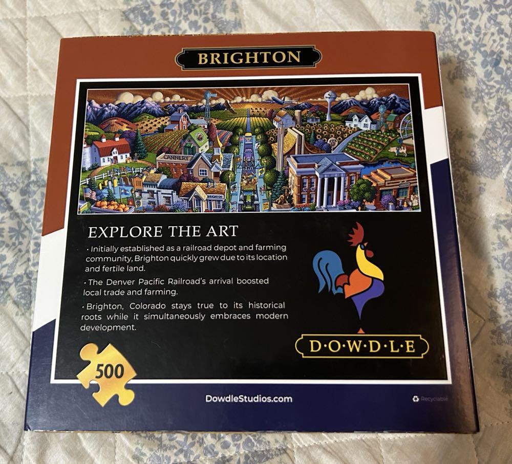 Brighten - Sold To Adam Fishman - Dowdle puzzle collectible - Main Image 4
