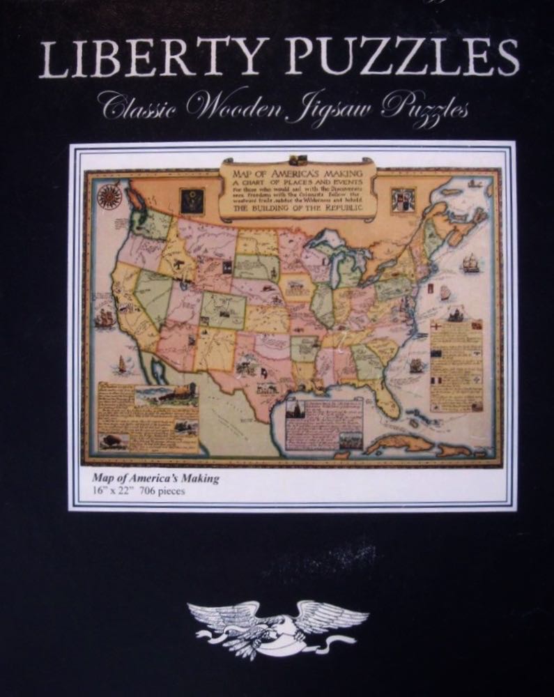Map of America’s Making - Liberty Puzzles puzzle collectible - Main Image 2