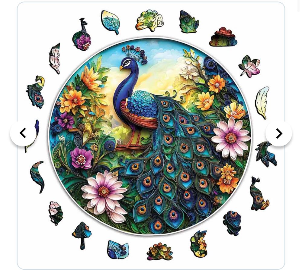 Blossom Peacock - Craft Hub puzzle collectible - Main Image 2
