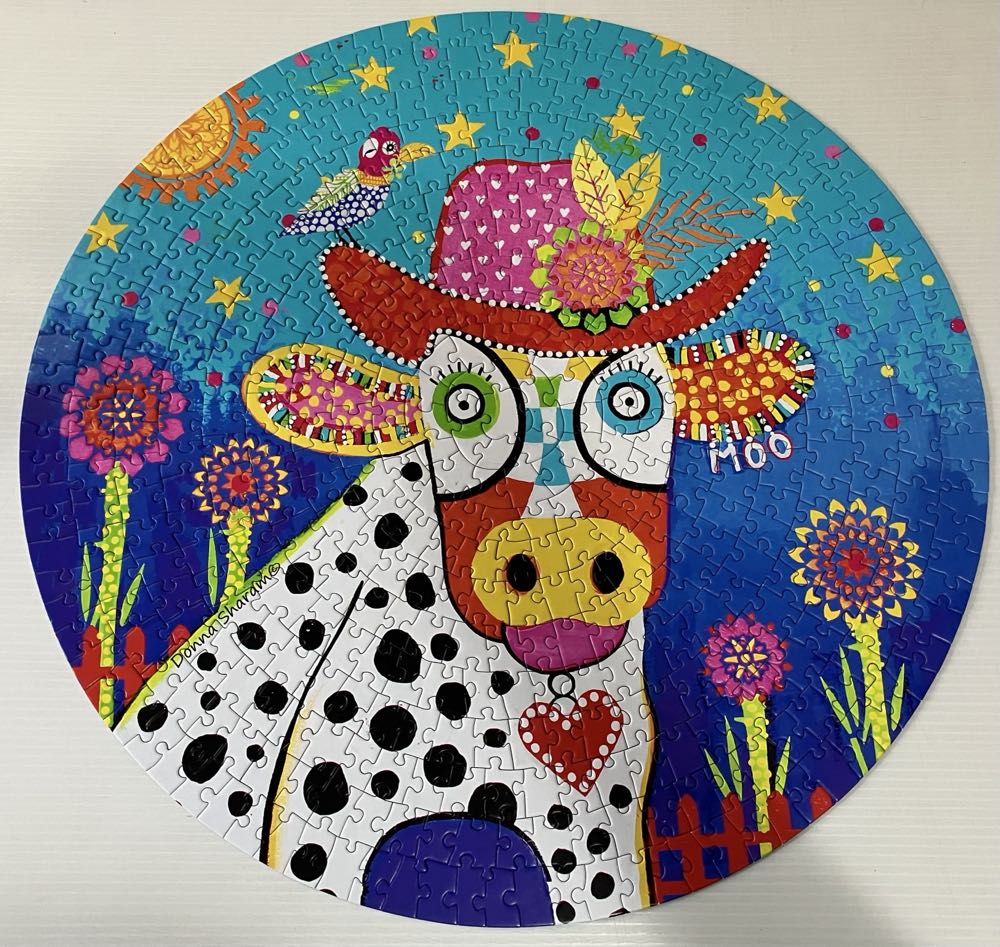 Cow Poke With Bird  puzzle collectible - Main Image 2