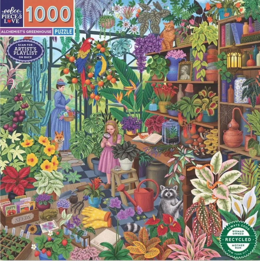 Alchemist’s Greenhouse - eeBoo Piece & Love puzzle collectible [Barcode 689196515866] - Main Image 2
