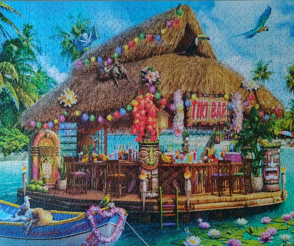 Floating Tiki Bar  - White Mountain Puzzles puzzle collectible - Main Image 2