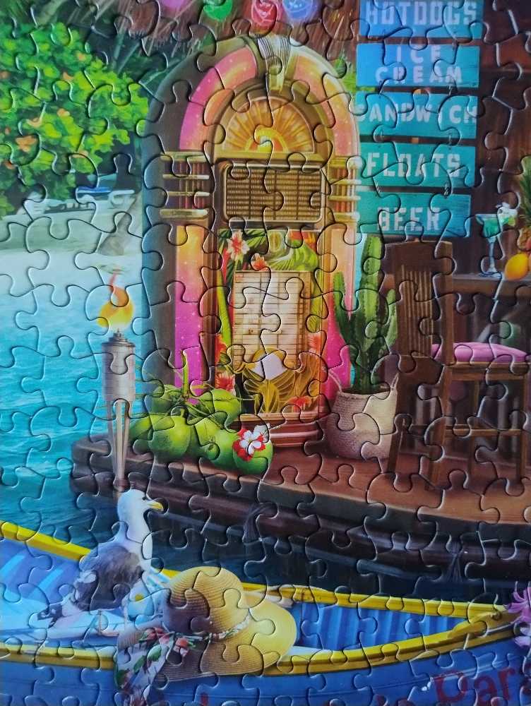 Floating Tiki Bar  - White Mountain Puzzles puzzle collectible - Main Image 4