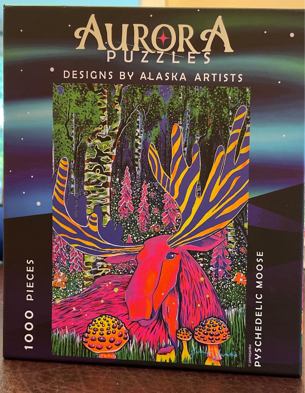 Psychedelic Moose - Aurora Puzzles puzzle collectible - Main Image 2