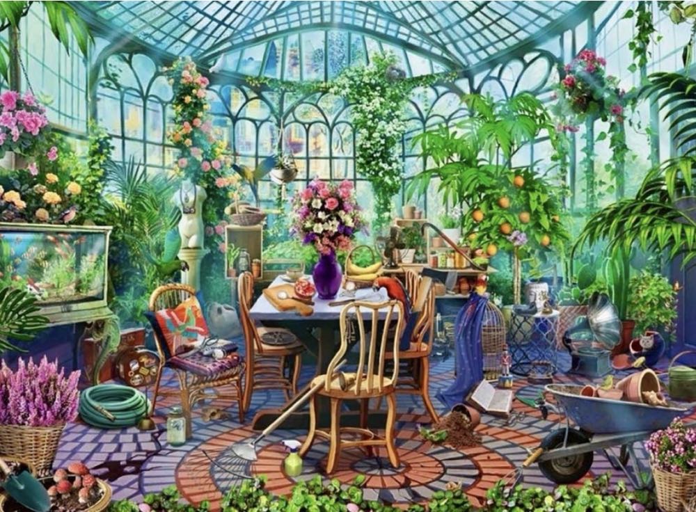 Greenhouse Morning - Ravensburger puzzle collectible [Barcode 4005555002079] - Main Image 2