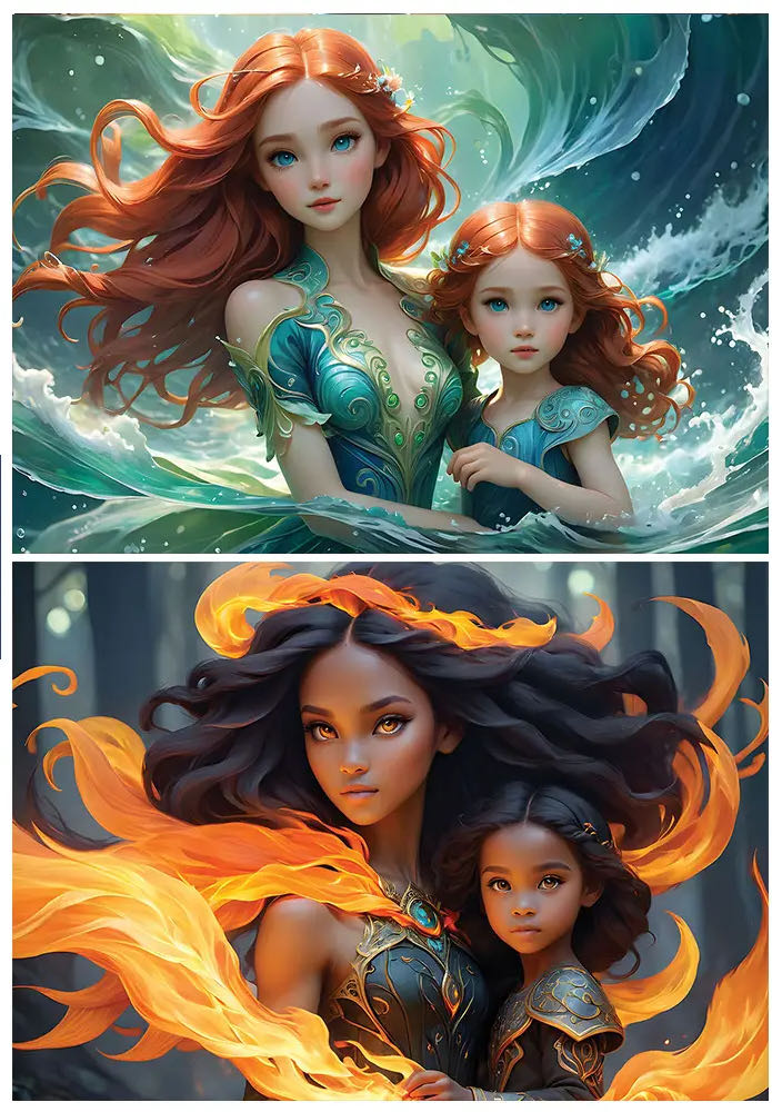 The Moon And Sun / Mother And Daughter - Alipson puzzle collectible [Barcode 3667232502220] - Main Image 2