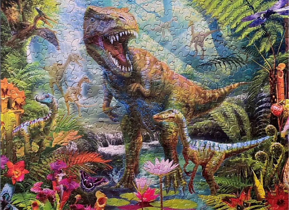 0004 Ceaco: Prehistoria - Dino Roar! - Ceaco puzzle collectible - Main Image 2