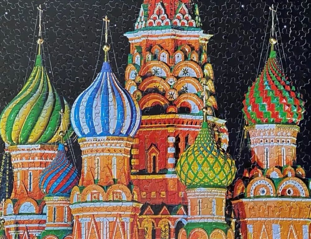 0009 Ceaco: Around The World - St. Basil’s Cathedral, Moscow, Russia - Ceaco puzzle collectible - Main Image 2