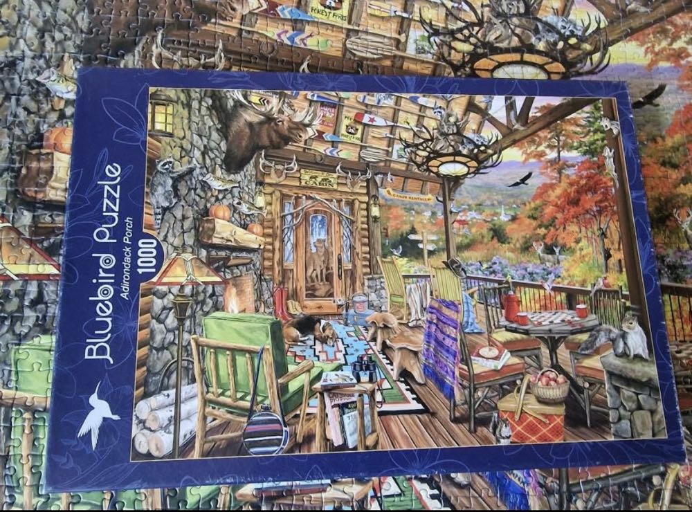 Bluebird Adirondack Porch - Bluebird Puzzle puzzle collectible [Barcode 3663384907548] - Main Image 4