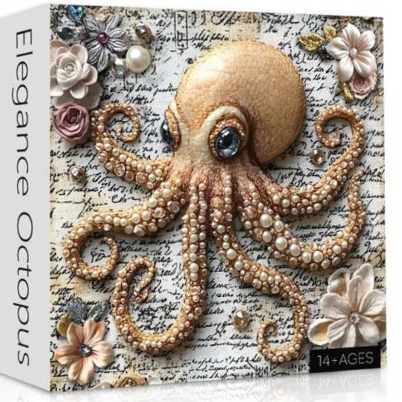 Elegance Octopus - Lorkako puzzle collectible - Main Image 2