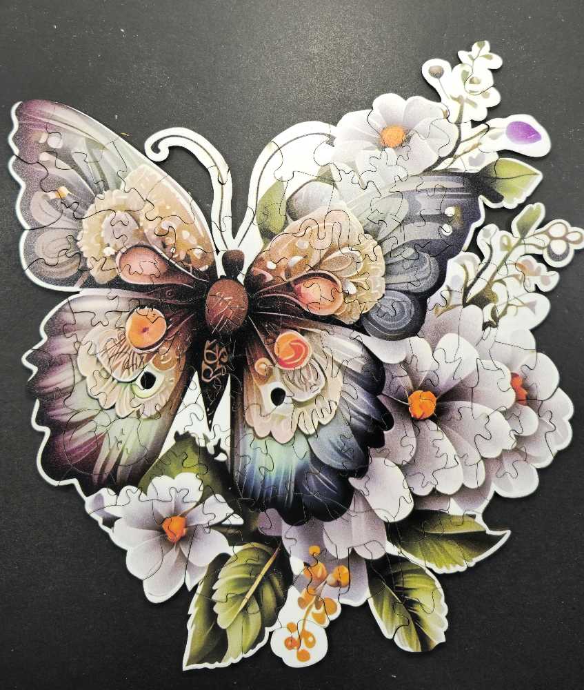 Charming Butterfly - Wooden Puzzle puzzle collectible - Main Image 2