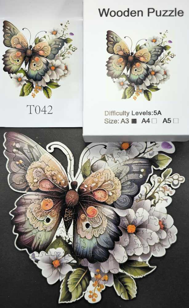 Charming Butterfly - Wooden Puzzle puzzle collectible - Main Image 4