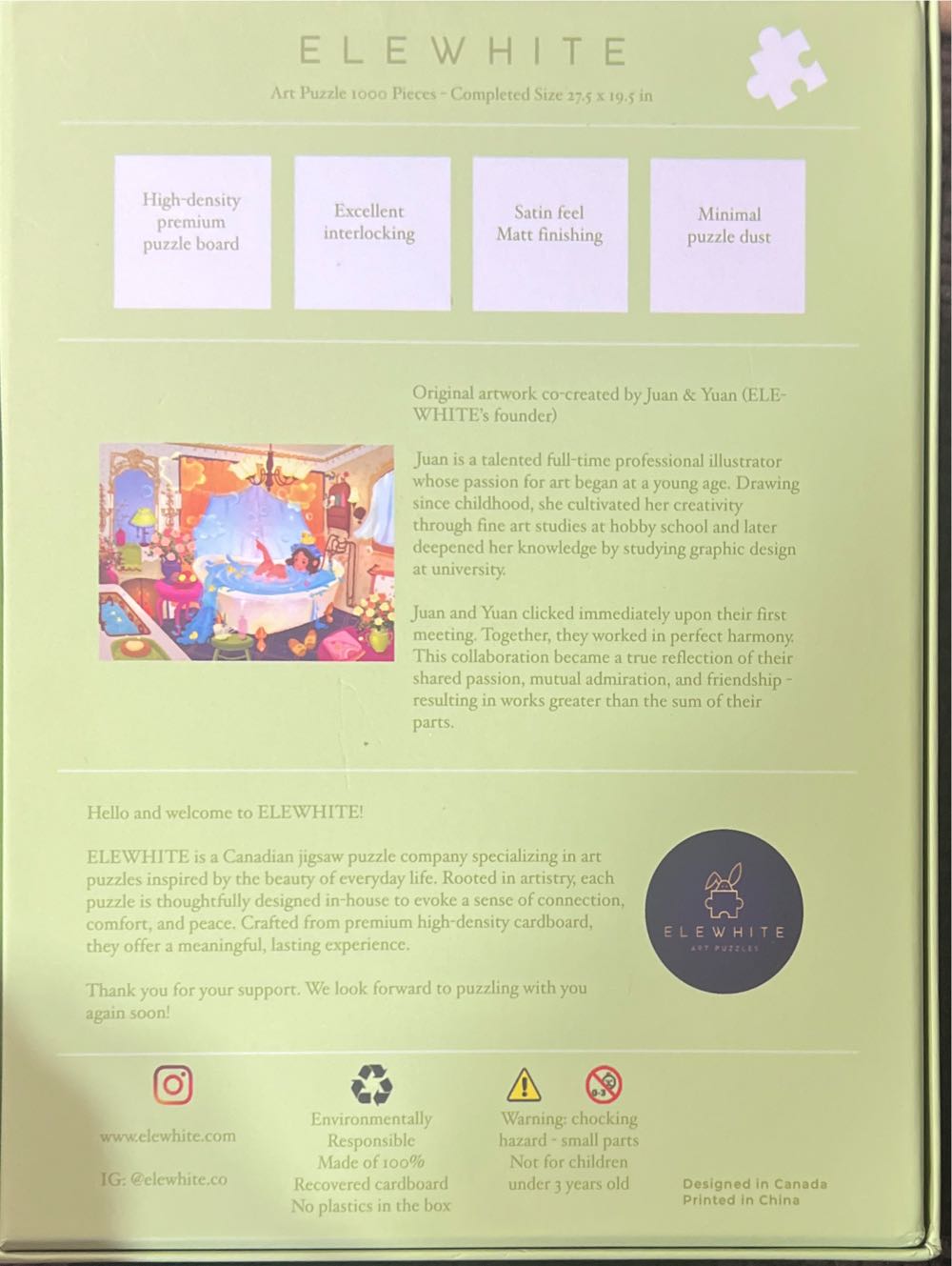 Vintage Splash - Elewhite puzzle collectible - Main Image 2