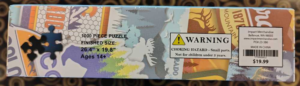 Colorado The Centennial State - Impact Merchandise puzzle collectible [Barcode 77700000012] - Main Image 3