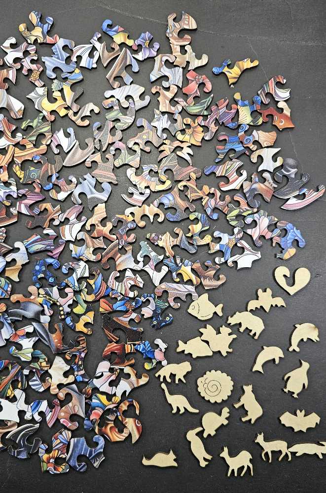 Horse & Floral - Wooden Puzzle puzzle collectible - Main Image 4