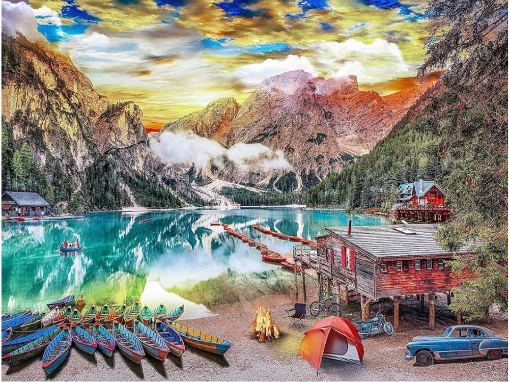 Lakeside View (NIB) - Nattork puzzle collectible - Main Image 2