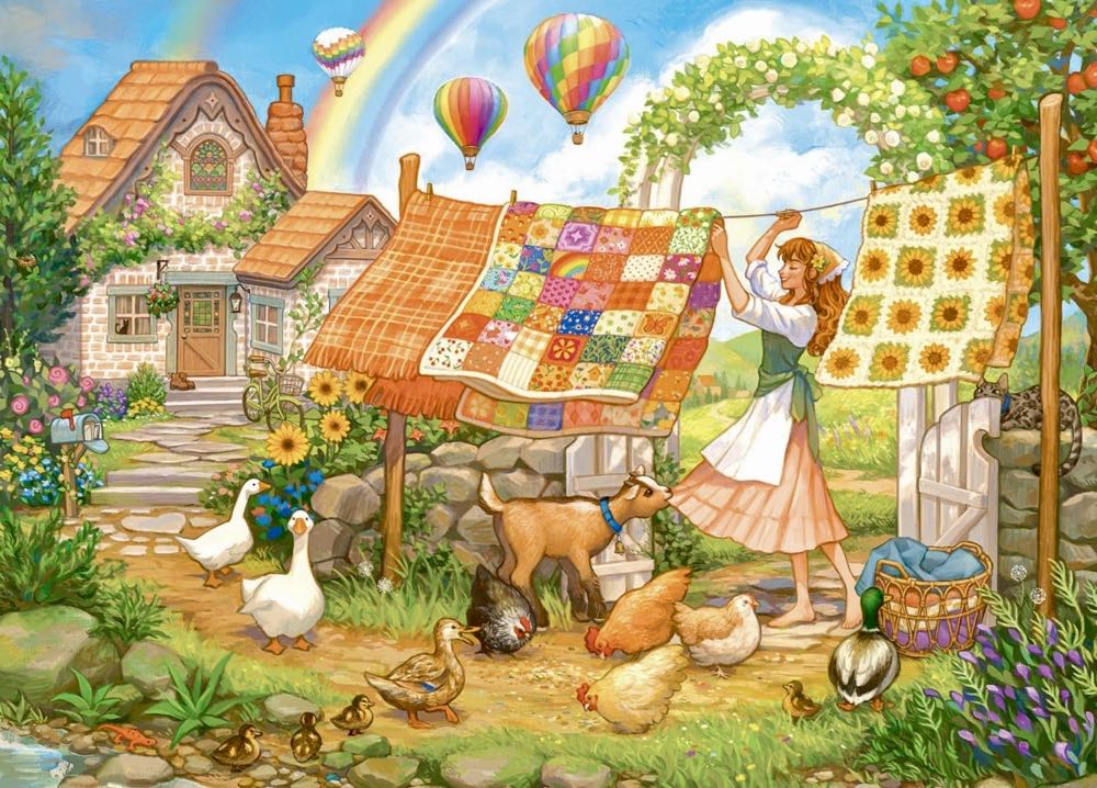 Rainbow Quilt - Ceaco puzzle collectible - Main Image 2