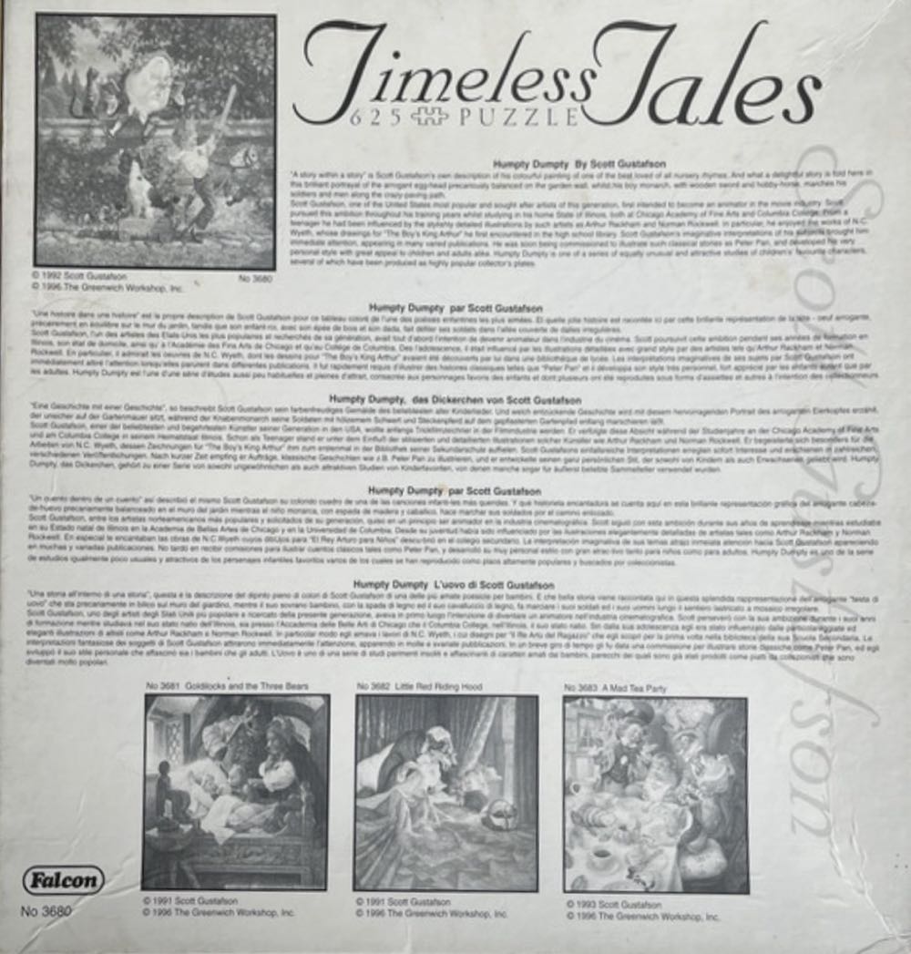 Timeless Tales Humpty Dumpty - Falcon de luxe puzzle collectible [Barcode 5011145036804] - Main Image 3