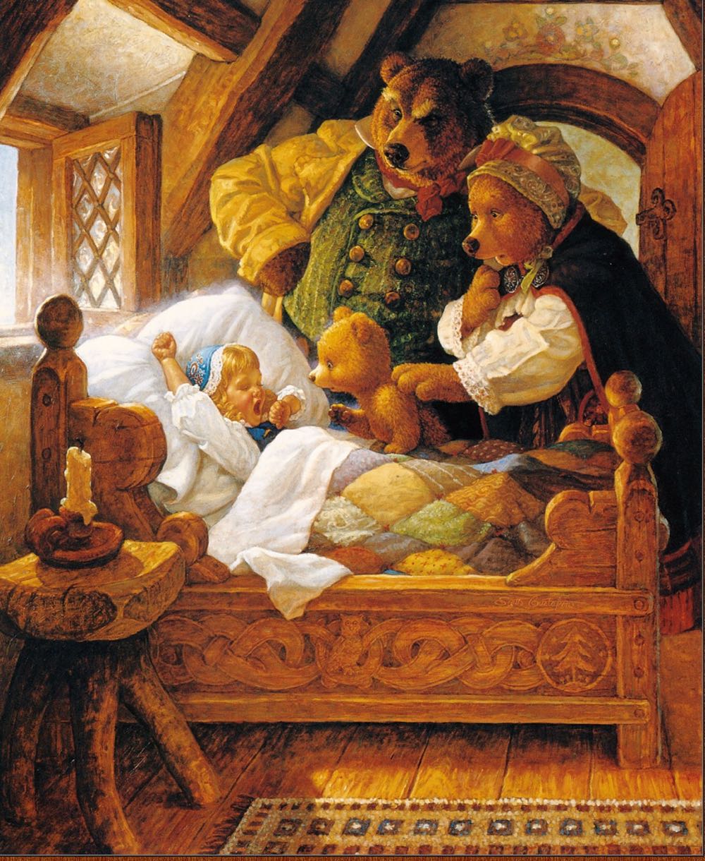 Timeless Tales Goldilocks And The Three Bears - Falcon de luxe puzzle collectible [Barcode 5011145036811] - Main Image 2