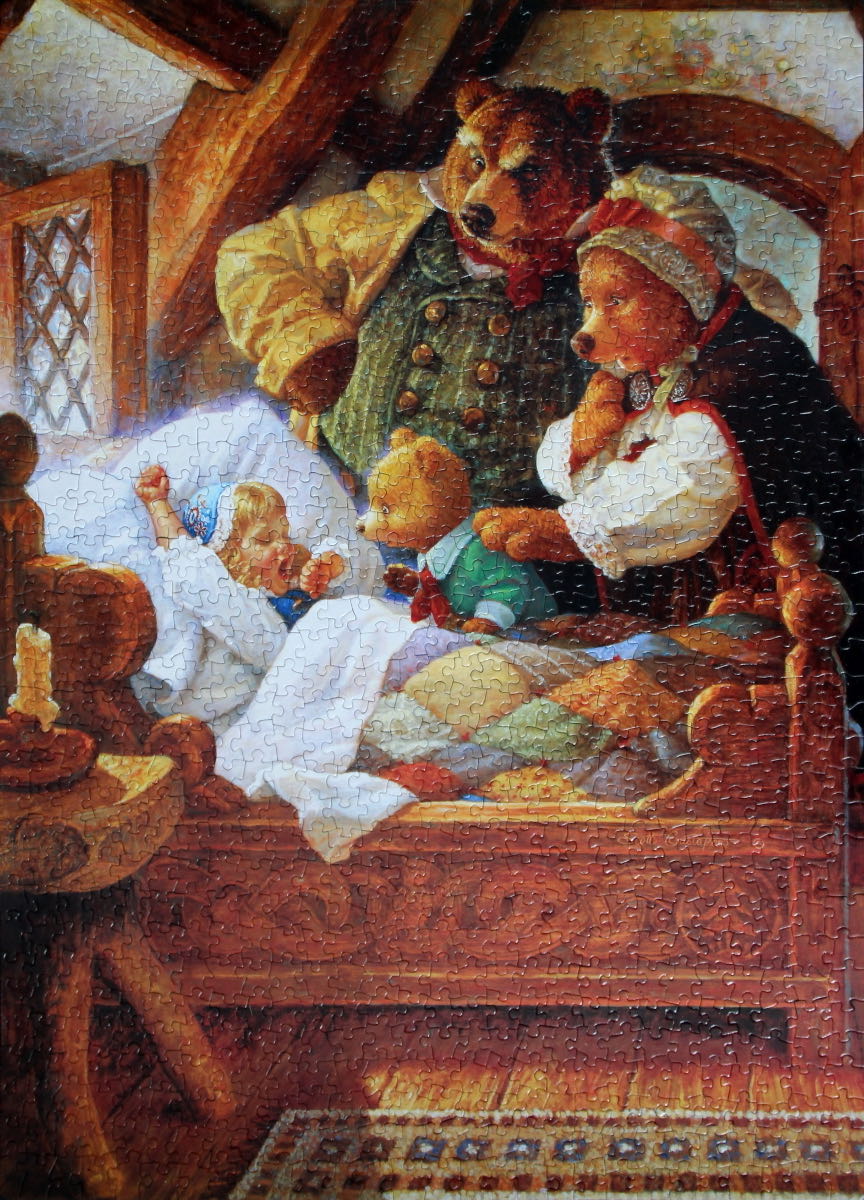 Timeless Tales Goldilocks And The Three Bears - Falcon de luxe puzzle collectible [Barcode 5011145036811] - Main Image 3