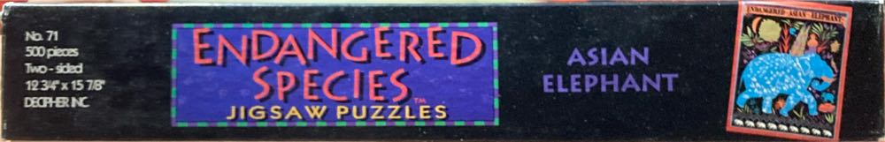 Asian Elephant - Decipher Inc. puzzle collectible [Barcode 045748100711] - Main Image 3