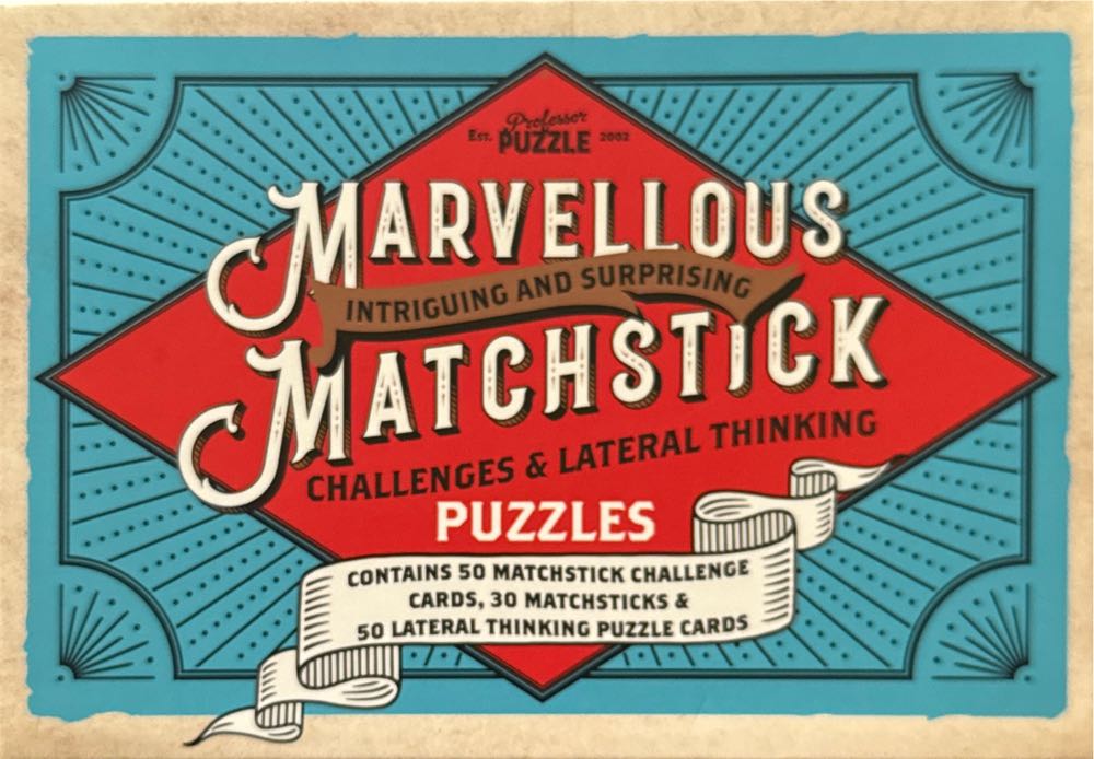 Magnificent Marvellous Matchstick Puzzles - Professor Puzzle puzzle collectible [Barcode 5056297201083] - Main Image 3