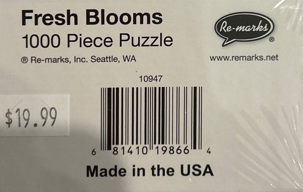 Fresh Blooms - ReMarks puzzle collectible [Barcode 681410198664] - Main Image 2