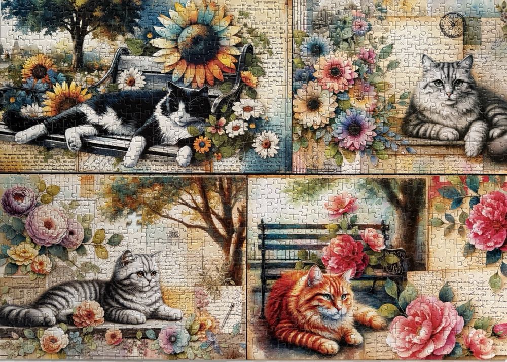 Catnap In The Park - Delfy puzzle collectible [Barcode 658606876071] - Main Image 2