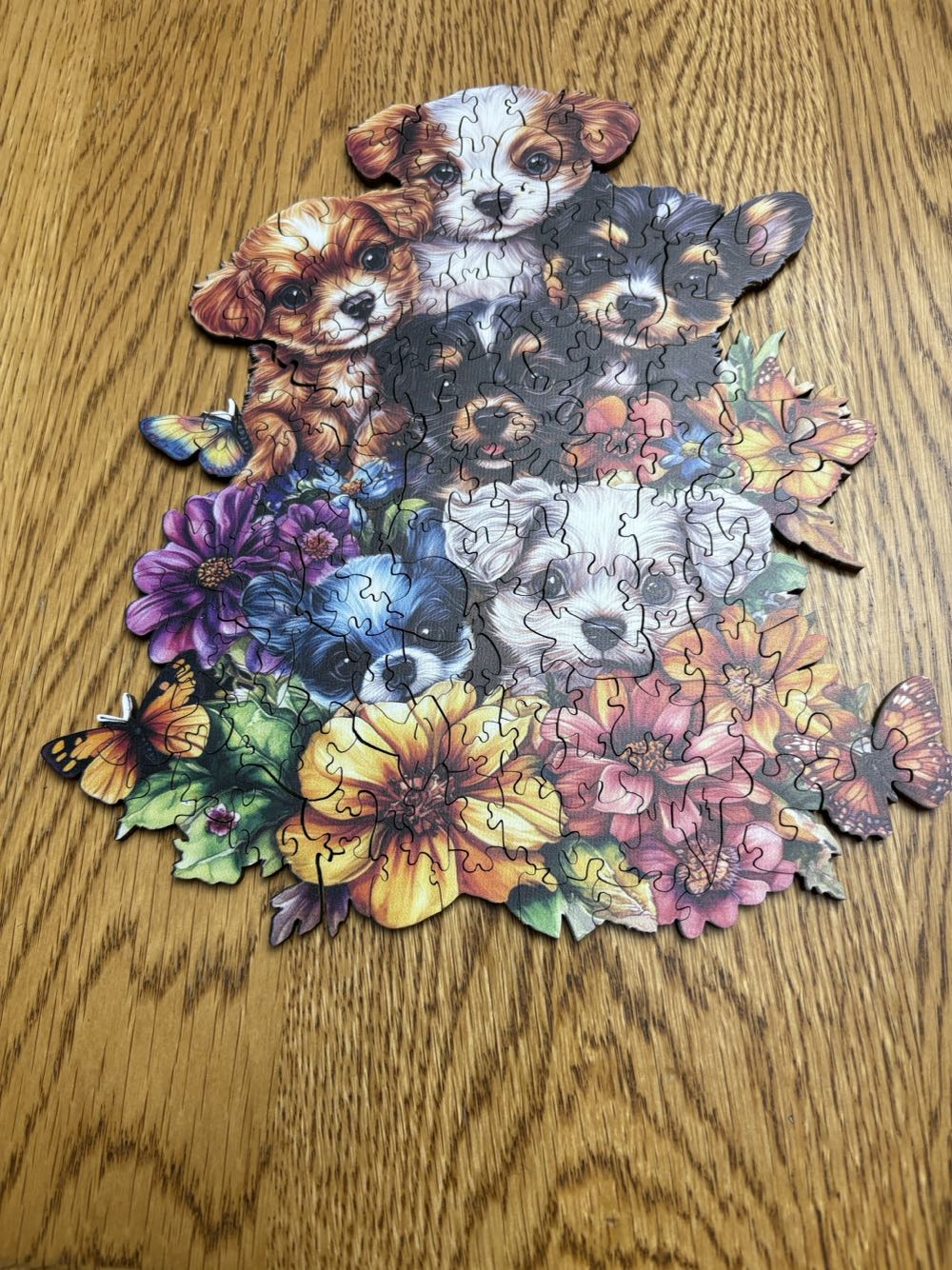 Wooden Whimsy Woodland Pups - Wooden Puzzle puzzle collectible - Main Image 4