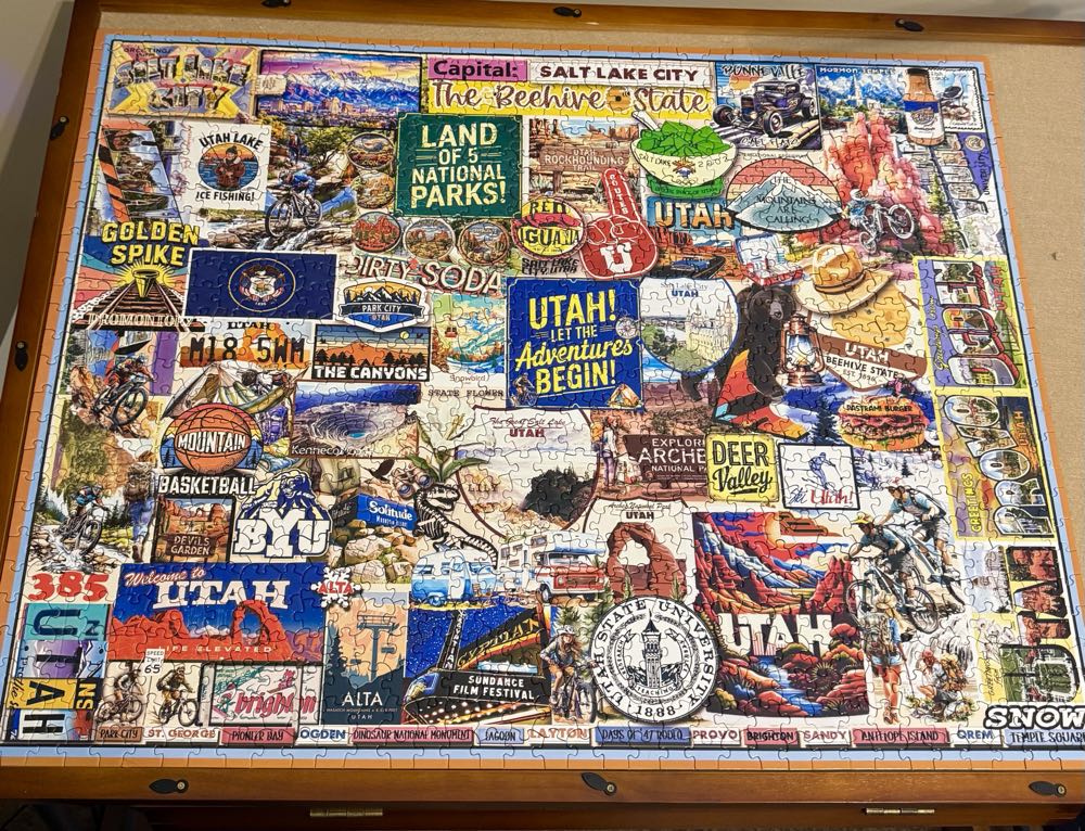 I Love Utah - White Mountain Puzzles puzzle collectible [Barcode 724819269242] - Main Image 2