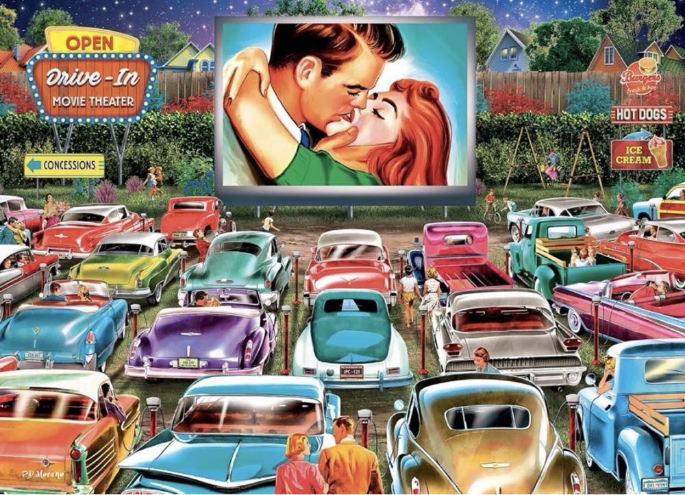 Back to the Past : Drive In Date Night 🆕 - Rose Art puzzle collectible [Barcode 4895145433136] - Main Image 2