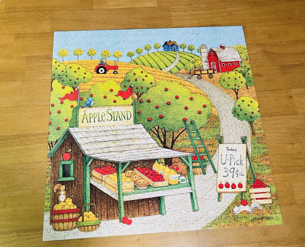 Apple Stand (V) Cheryl - Ceaco puzzle collectible [Barcode 021081230131] - Main Image 2