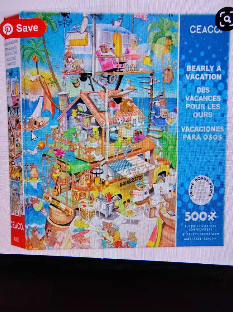 Bearly a Vacation - Ceaco puzzle collectible [Barcode 021081243377] - Main Image 2