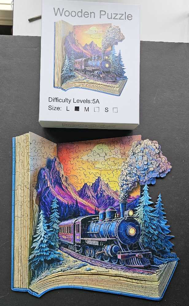 Book Galloping Train - Wooden Puzzle puzzle collectible - Main Image 3