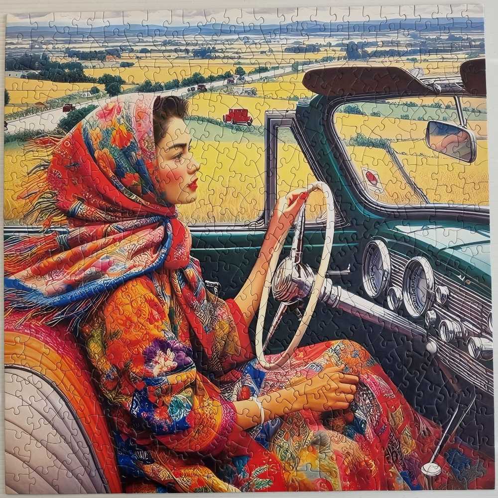 Country Drive - Audrey’s Hatbox Jigsaw Puzzles puzzle collectible - Main Image 2