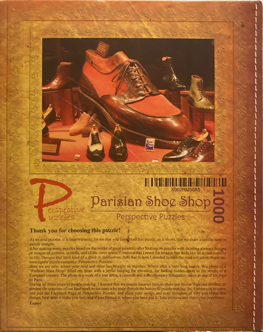 Parisian Shoe Shop - Perspective Puzzles puzzle collectible - Main Image 2
