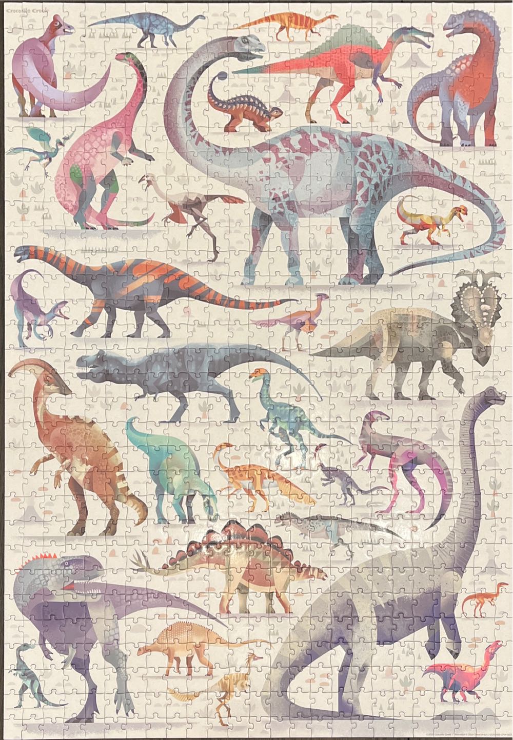 World Of Dinosaurs  - Crocodile Creek puzzle collectible [Barcode 732396762001] - Main Image 2