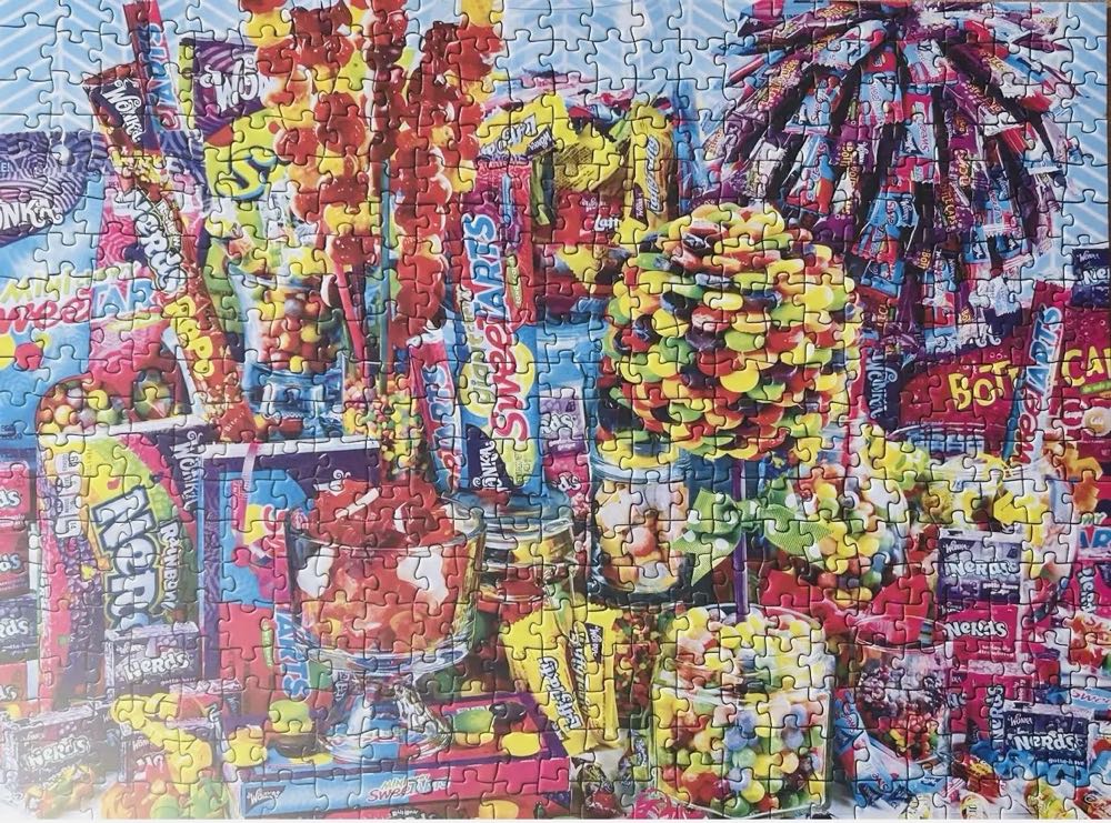 0136 Master Pieces: Sweet Shoppe - Sweet Tarts & Nerds - Master Pieces puzzle collectible - Main Image 2