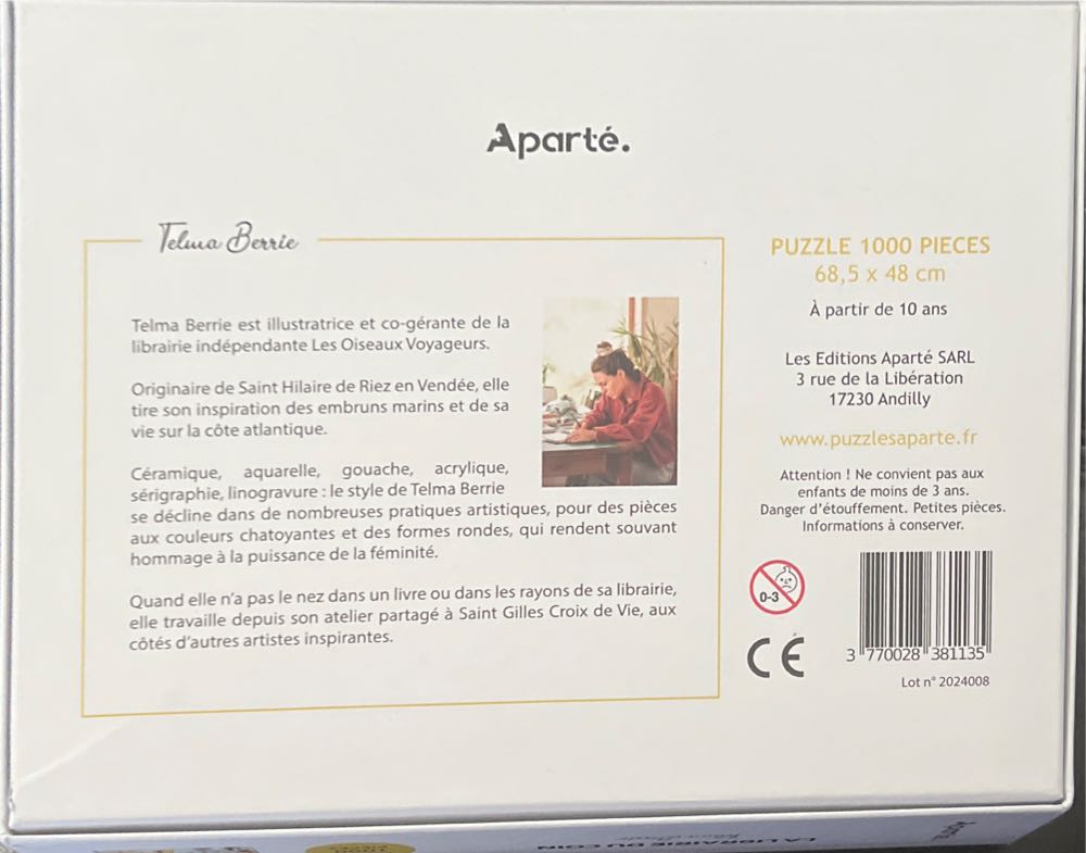 La Librairie Du Coin - Aparte puzzle collectible [Barcode 3770028381135] - Main Image 2