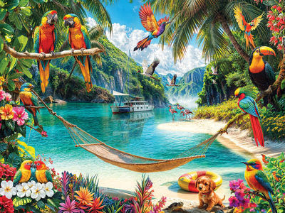 Paradise Cove - White Mountain puzzle collectible [Barcode 724819269310] - Main Image 2