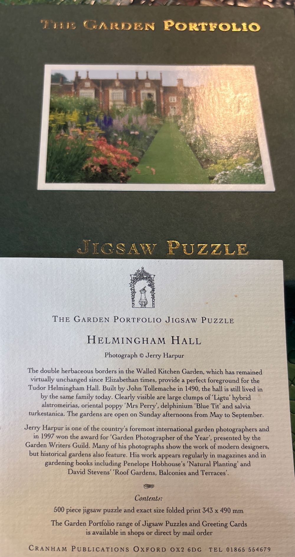 The Garden Portfolio - Cranham Publications puzzle collectible - Main Image 2
