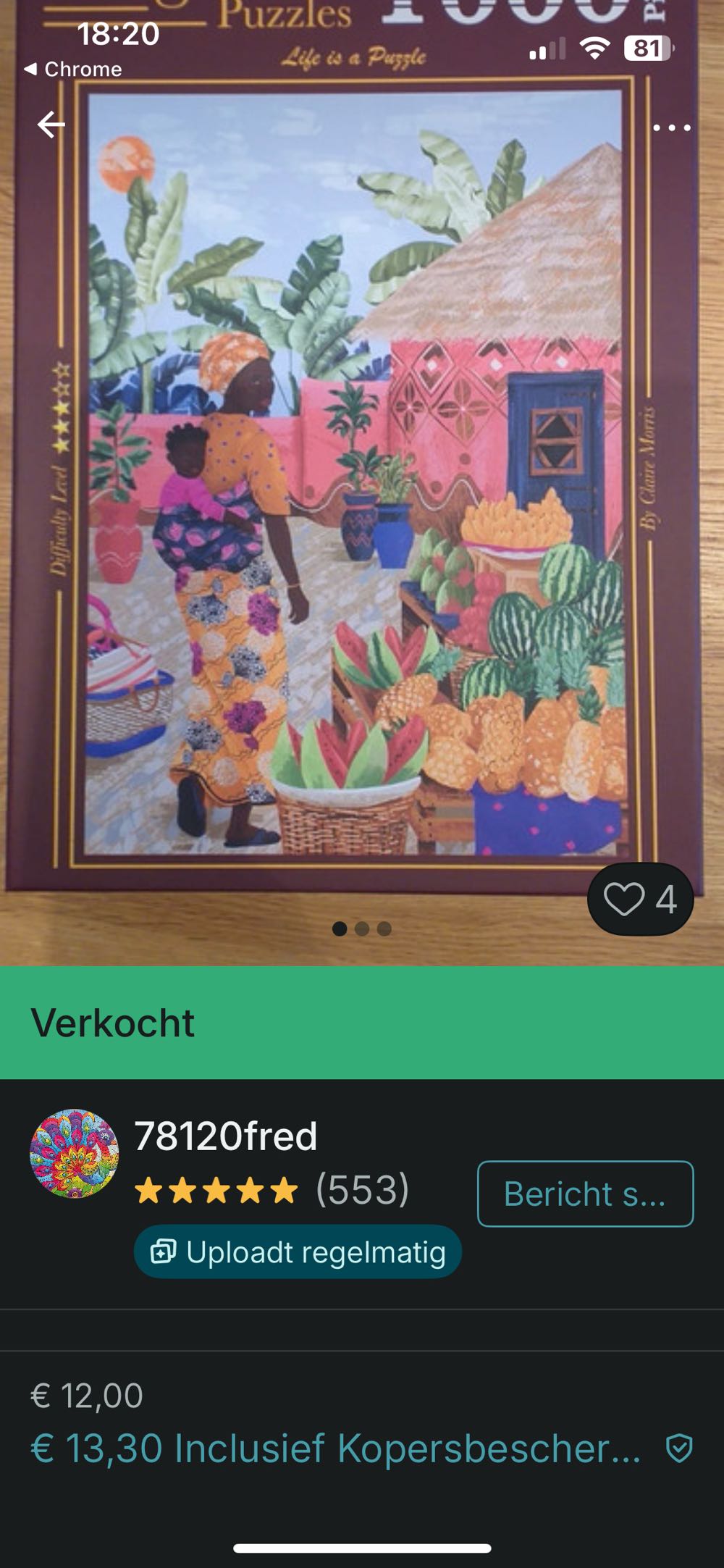 Women Around The World-Ghana - Magnolia puzzle collectible [Barcode 8699375067200] - Main Image 4